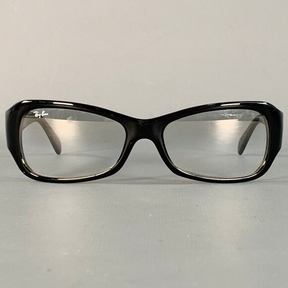 RAY-BAN Black Acetate Eyeglasses Frames - Picture 1 of 7